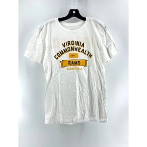 The Nike Tee Virginia Commonwealth Rams Basketball T Shirt White Size Small
